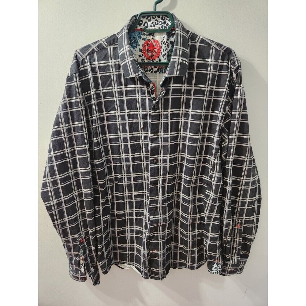 Au Noir Men Long Sleeves Shirt Black And White Size 6